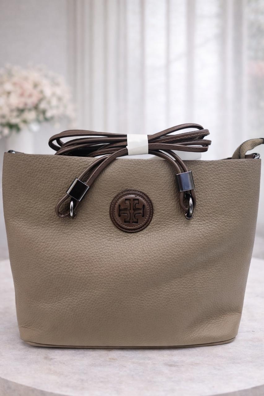 Imported pio leather handbag